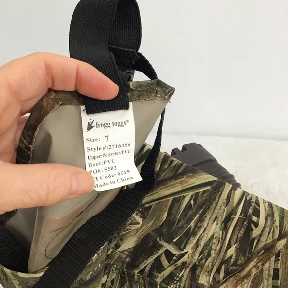 Frogg Toggs Rama II PVC Bootfoot Hip Wader Hunting Waterproof Size US 7 - Picture 9 of 10
